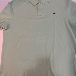 Vineyard Vines Mint Green Short Sleeve Polo with Whale Logo